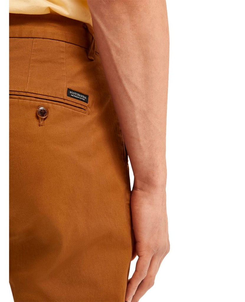 Stuart Stretch Chinos Regular Slim Fit Walnut data-zoom-image=