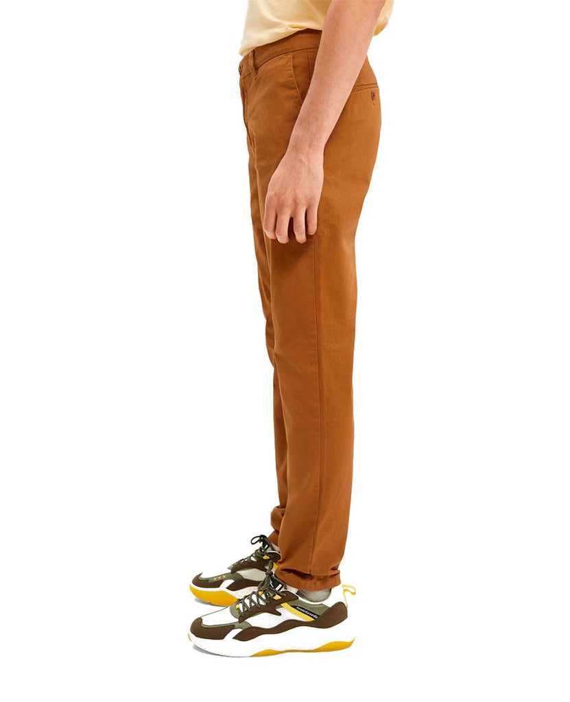 Stuart Stretch Chinos Regular Slim Fit Walnut data-zoom-image=