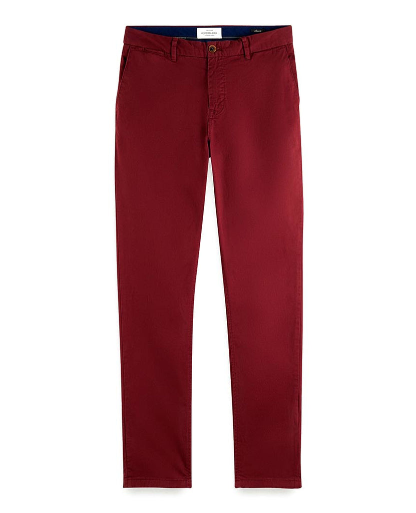 Stuart Stretch Chinos Regular Slim Fit Bordeaux data-zoom-image=
