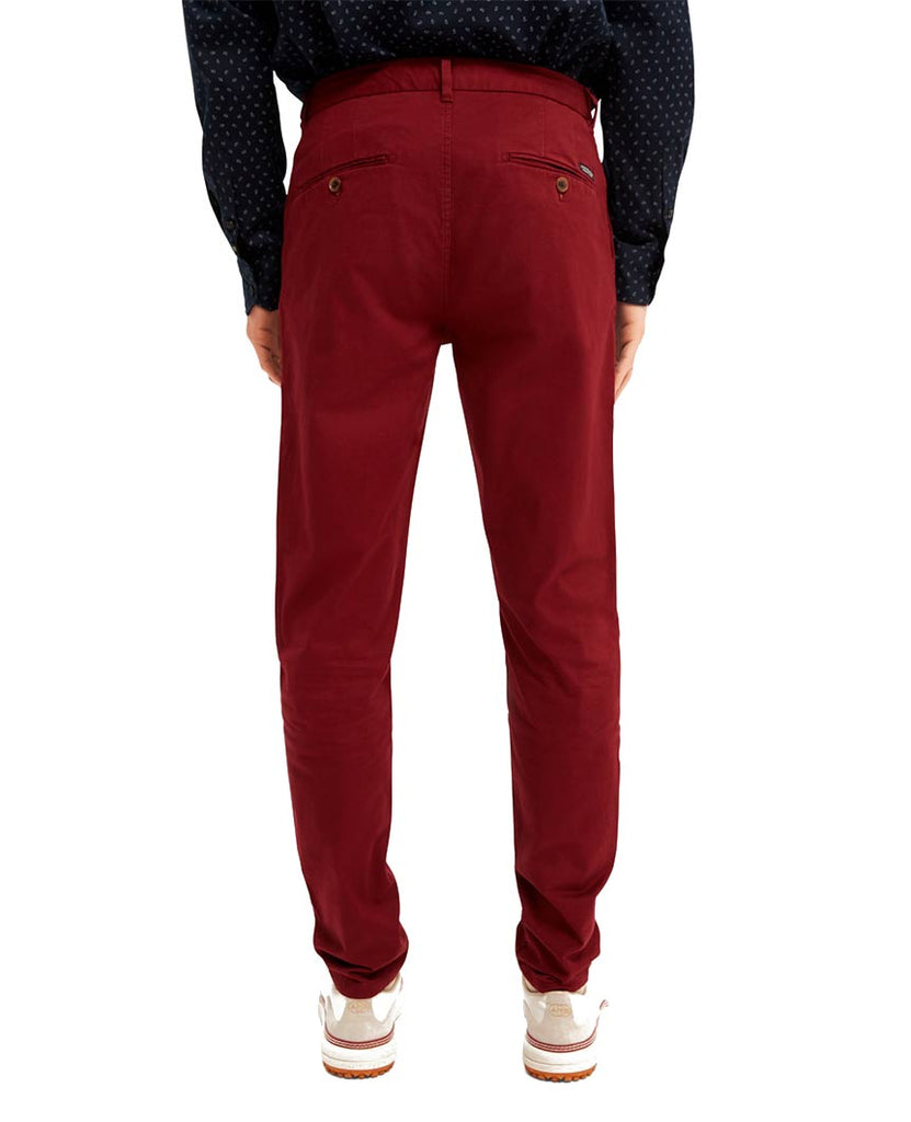 Stuart Stretch Chinos Regular Slim Fit Bordeaux data-zoom-image=