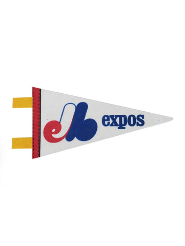 Montreal Expos Vintage MLB Mini Pennant 9"x4” Felt Banner Flag
