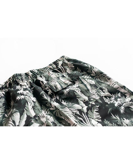 Green Tropical Forest Swim Trunk