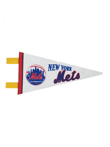 New York Mets Vintage MLB Mini Pennant 9"x4” Felt Banner Flag