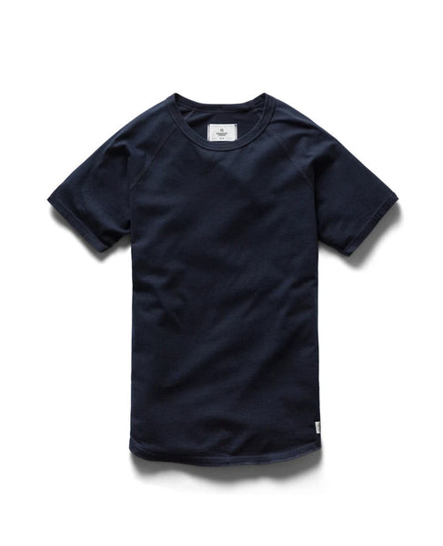 Pima Jersey Raglan T-shirt Navy