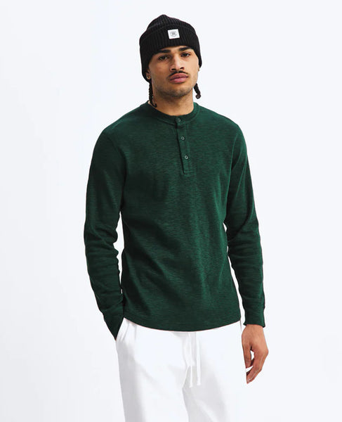 1X1 Slub Henley British Racing Green | Reigning Champ | Bricks and Bonds