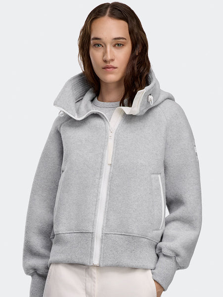 Chilliwack Bomber Kind Fleece White Label in Silverbirch Heather