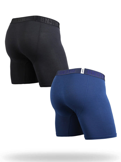 Classic Boxer Brief 2 Pack Black Navy