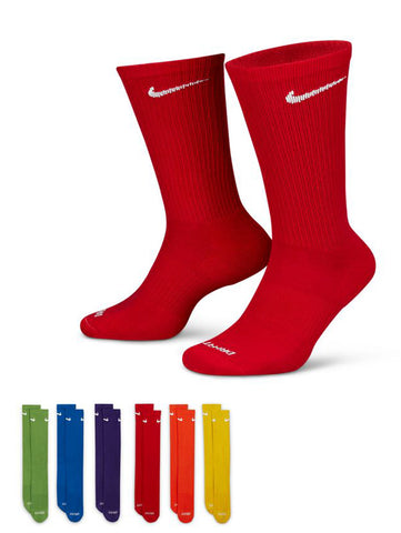 Everyday Plus Cushioned Multi-Colour Training Crew Socks (6 Pairs)