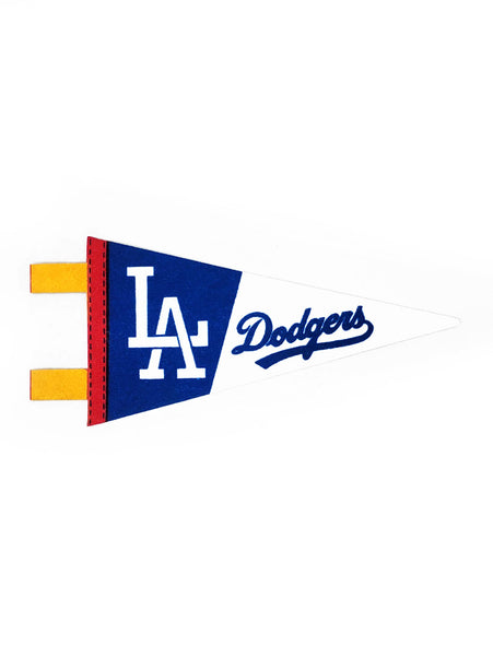 LA Dodgers Vintage MLB Mini Pennant 9"x4” Felt Banner Flag