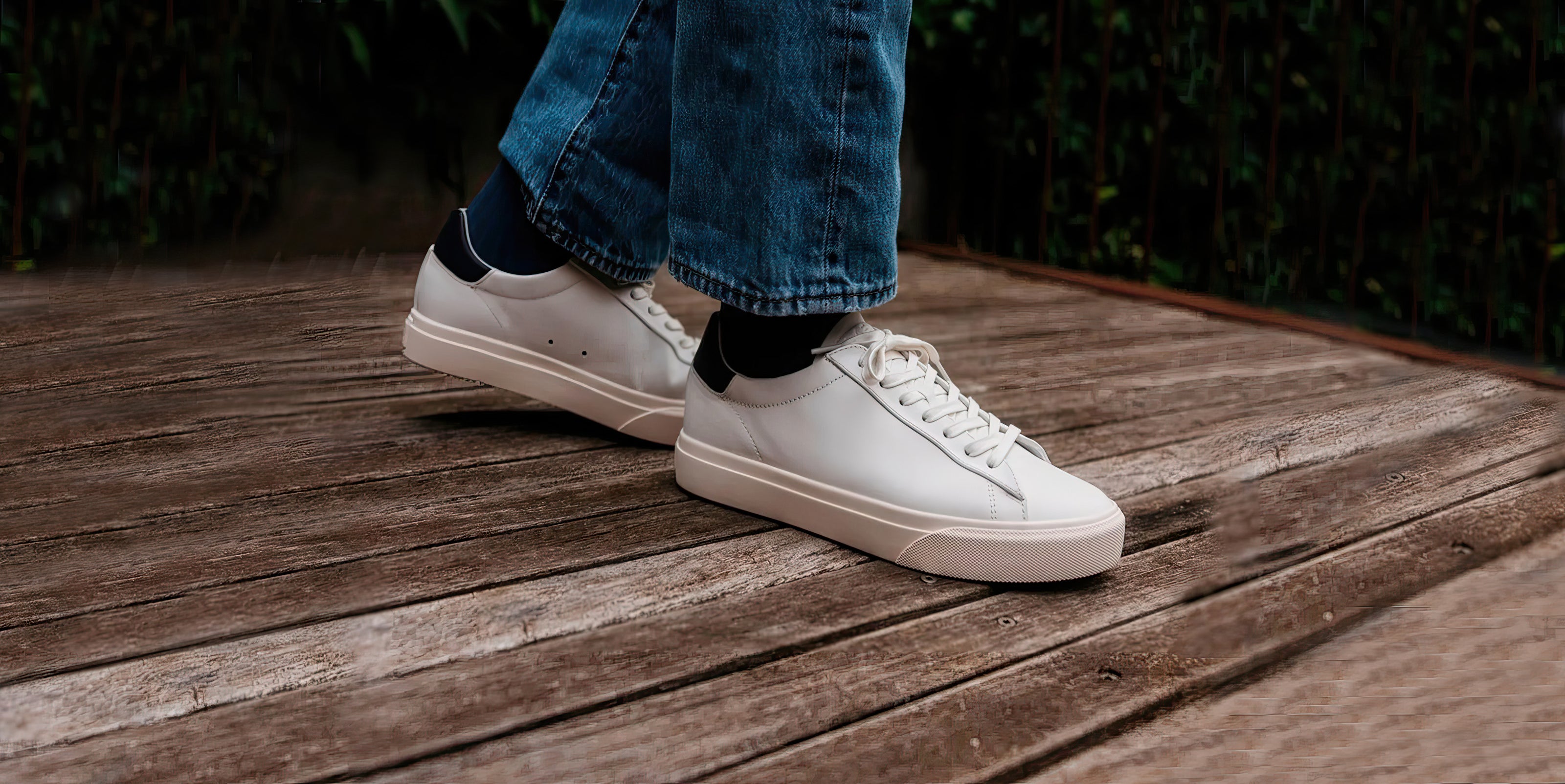 Bradley Venice White Leather by CLAE