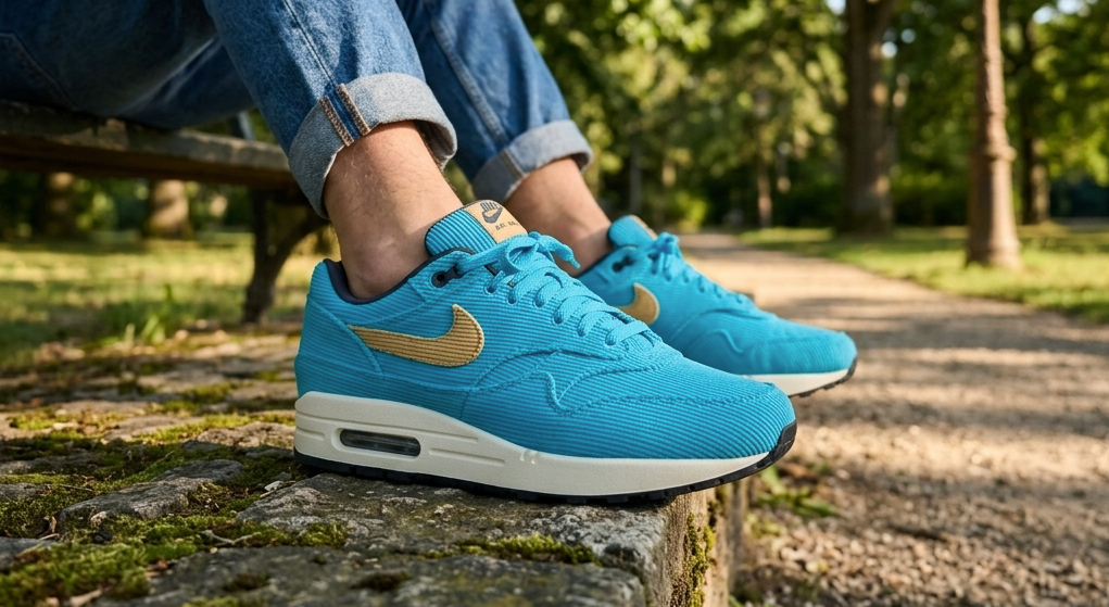 Nike Air Max 1 Corduroy Blatic Blue by Sneakers