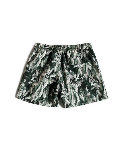 Green Tropical Forest Swim Trunk