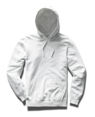 Lightweight Terry Pullover Hoodie White