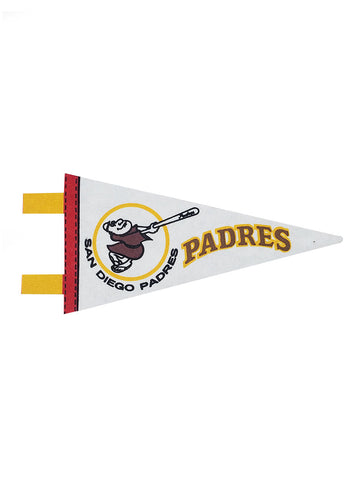 San Diego Padres Vintage MLB Mini Pennant 9"x4” Felt Banner Flag