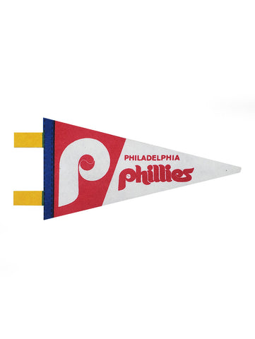 Philadelphia Phillies Vintage MLB Mini Pennant 9"x4” Felt Banner Flag
