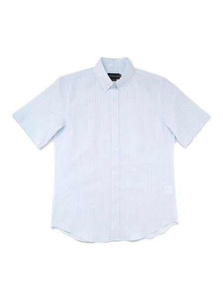 Cloud Stripe Seersucker S/S Shirt