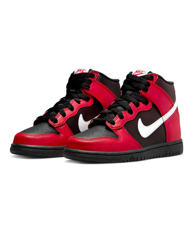 Dunk High (PS) Black  Red