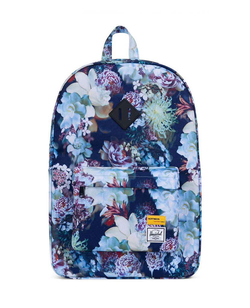 herschel backpack blue with flowers Heritage Backpack Hoffman Collection Winter Floral