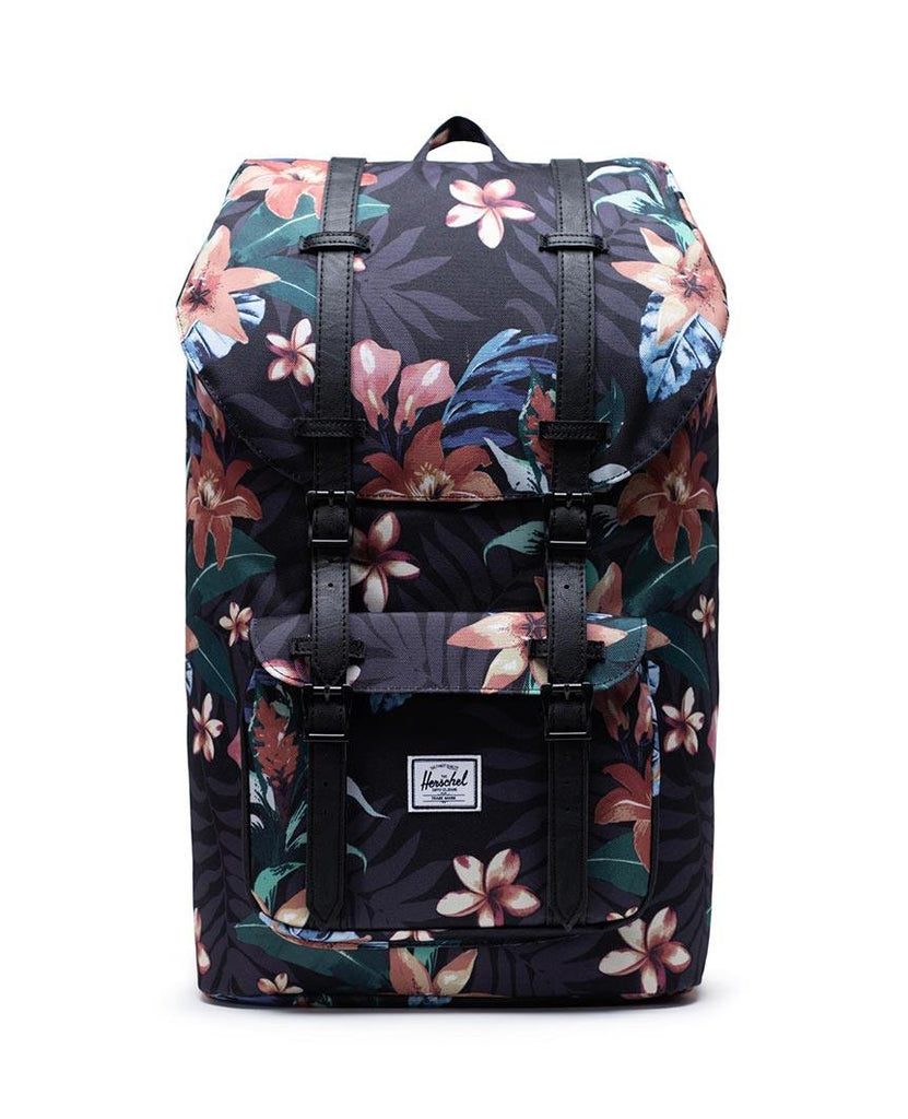 Little America Backpack Summer Floral Black | Herschel