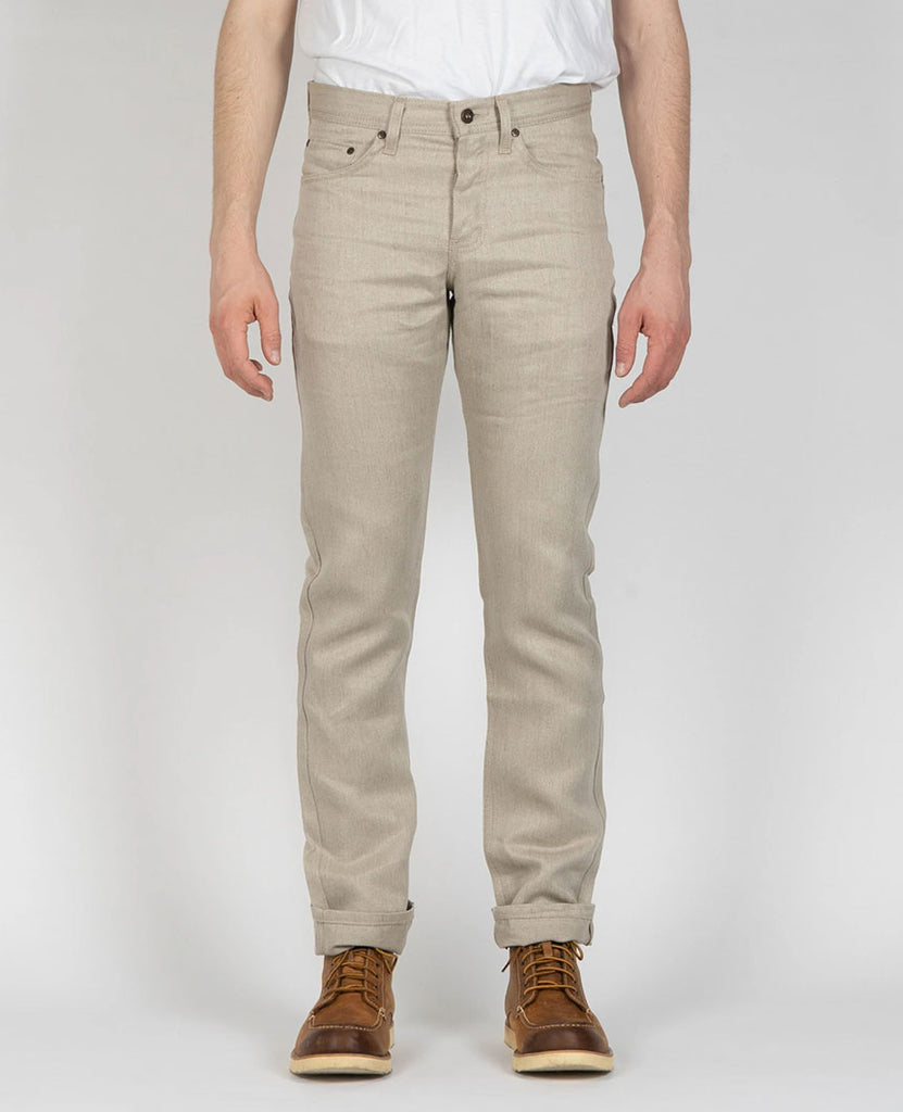 Raw Linen Natural Denim Weird Guy, Naked And Famous