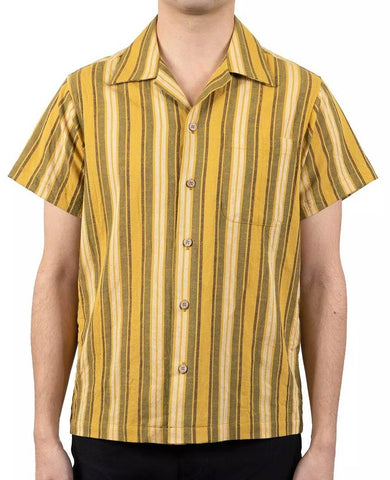 Sahara Stripe Aloha Shirt Yellow