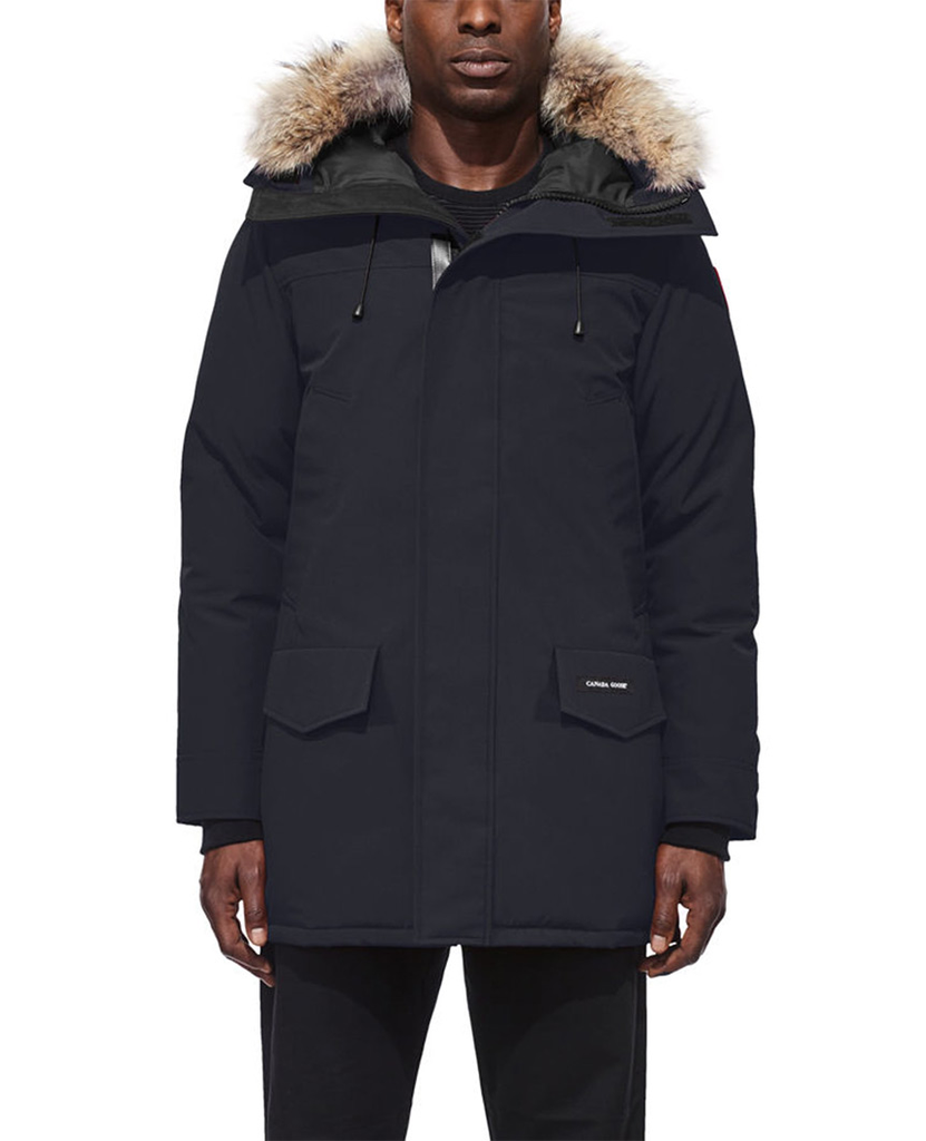 Shop Langford Parka Admiral Blue Mens Canada Goose Bricks