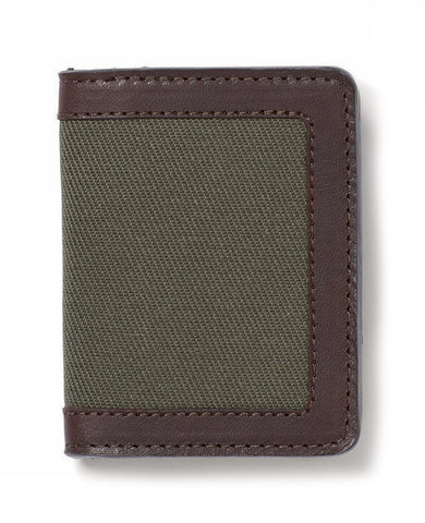 Rugged Twill Outfitter Card Wallet Outter Green