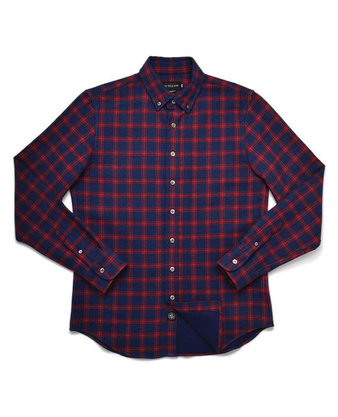 Navy Double-Sided Check Flannel