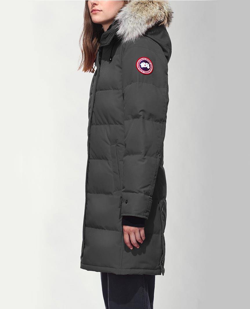Shop Shelburne Parka Graphite Womens Canada Goose Bricks and Bonds