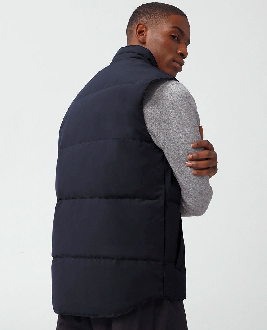 Garson Vest Black Label Mens Navy