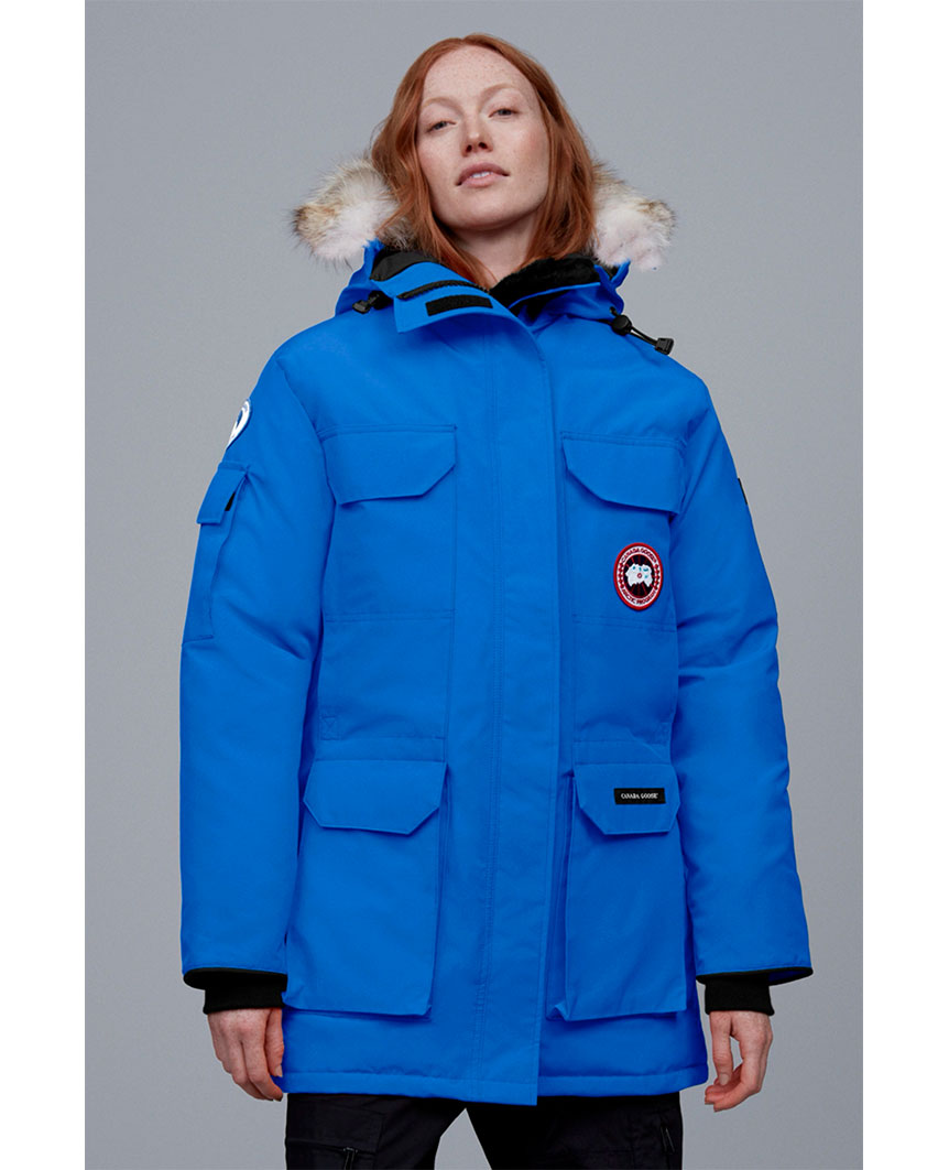 Shop PBI Expedition Parka Womens Royal PBI Blue Canada Goose