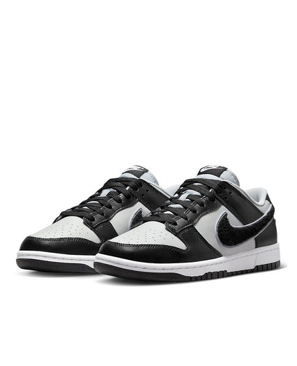 Dunk Low Chenille Swoosh Black Grey | Nike | Bricks and Bonds