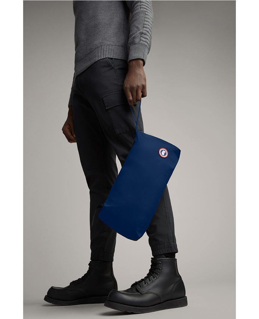 Lodge Down Hoody Matte Finish Pacific Blue Mens