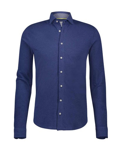Mid Blue Pique Shirt