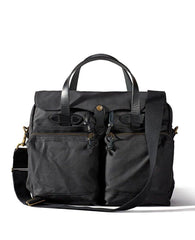 24-Hour Tin Briefcase Black | Filson | Bricks and Bonds