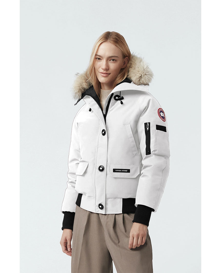 Bomber Jacket Canada Goose White Womens Canada Goose Chilliwack