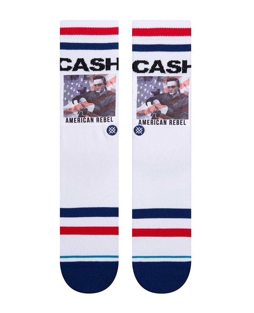 Cash American Rebel Socks White