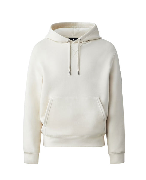 KRYS Pullover Hoodie with Velvet Embroidery Cream