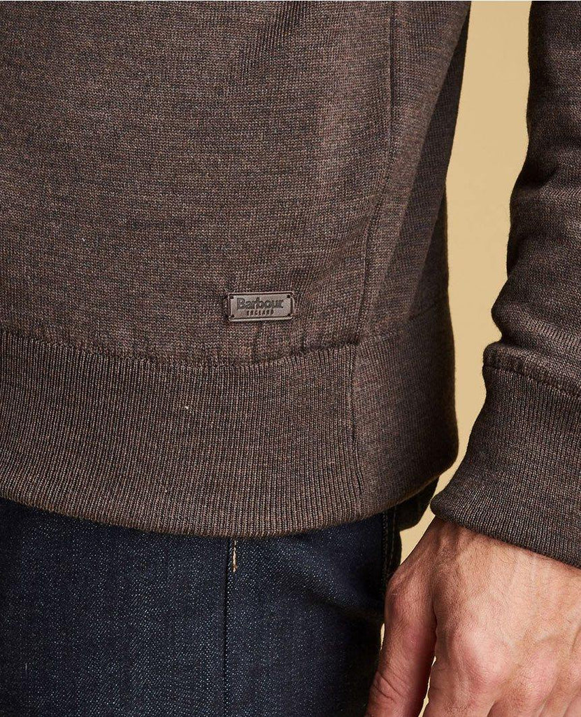 Barbour gamlin half zip jumper with waterproof lining Clearance