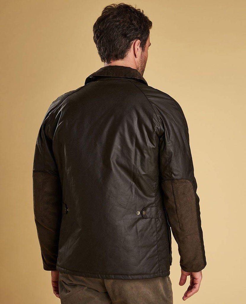 Strathyre Waxed Cotton Jacket Olive Barbour Bricks and Bonds