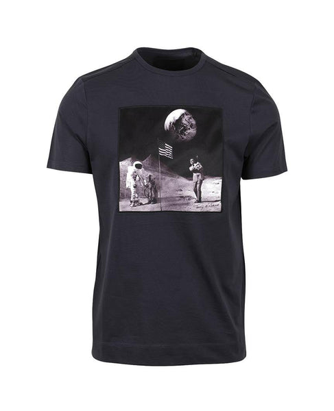 Man On The Moon T-Shirt Graphite Blue