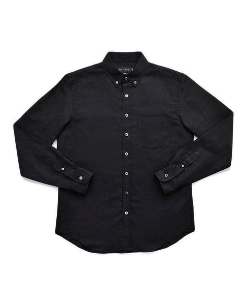 Linen L/S Black Shirt