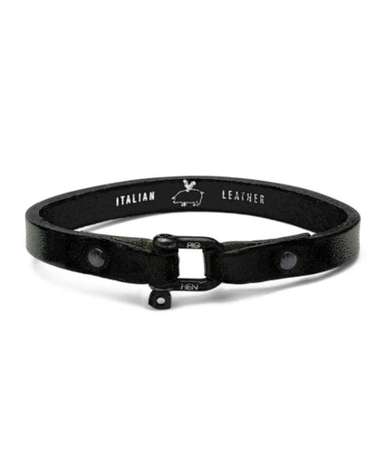 Vicious Vik Leather Black Bracelet