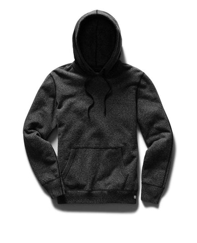 Pullover Hoodie Midweight Terry Heather Black
