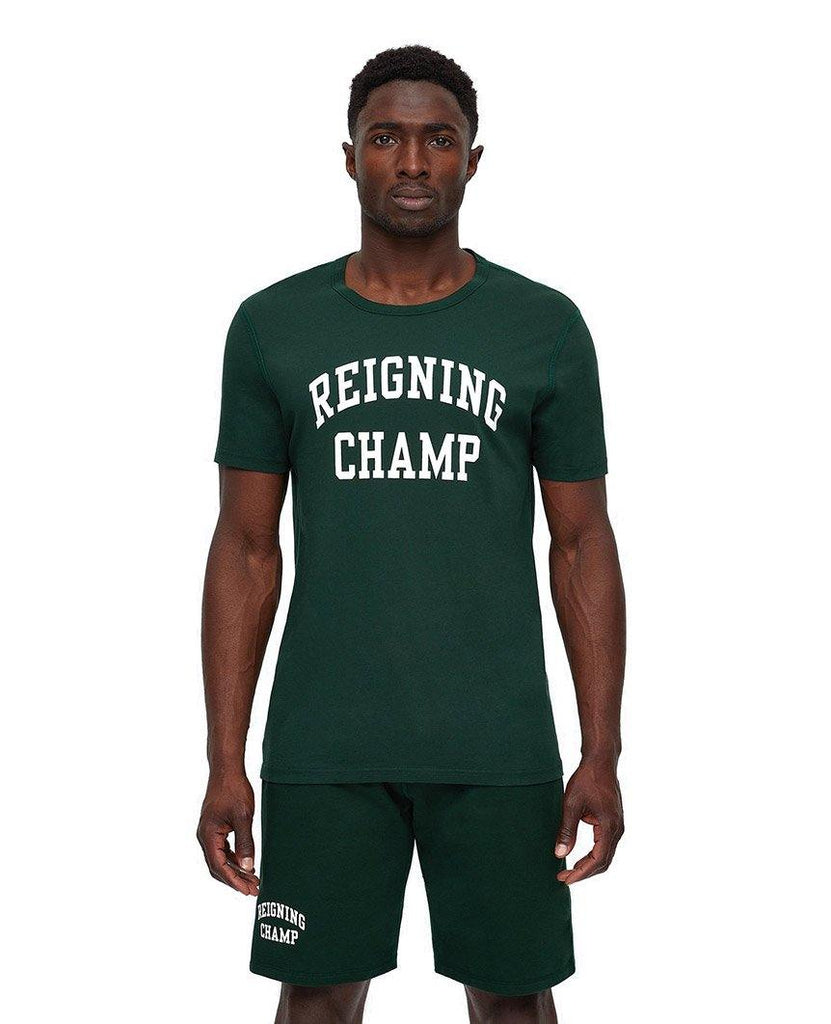 Varsity T-Shirt Pima Jersey Forest Green data-zoom-image=