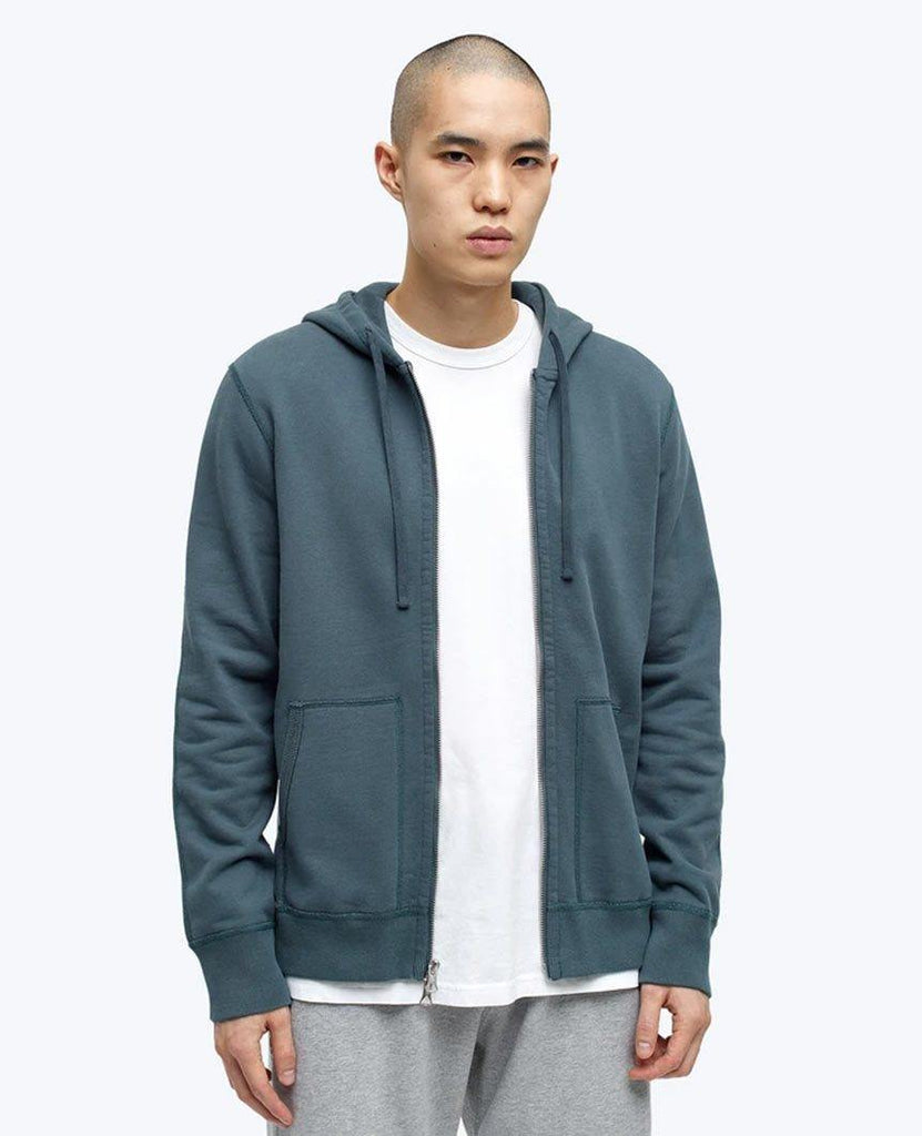 Midweight Terry Full Zip Hoodie Pacific data-zoom-image=