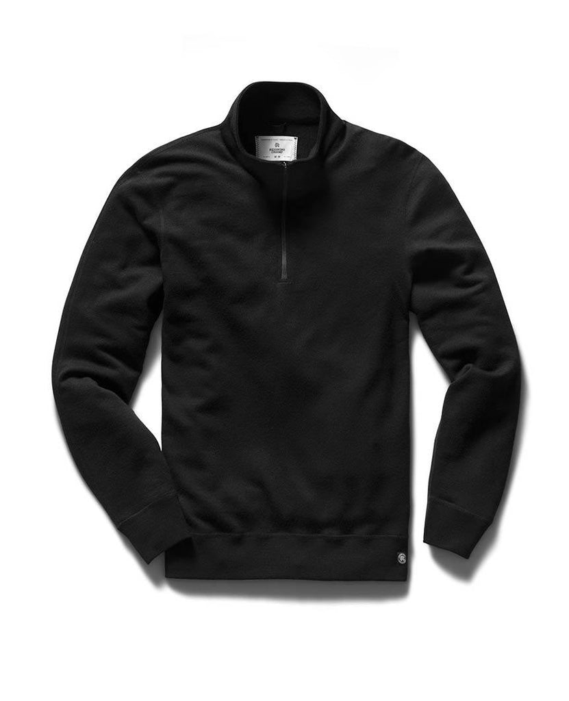 Half Zip Pullover Merino Black Reigning Champ Bricks and Bonds