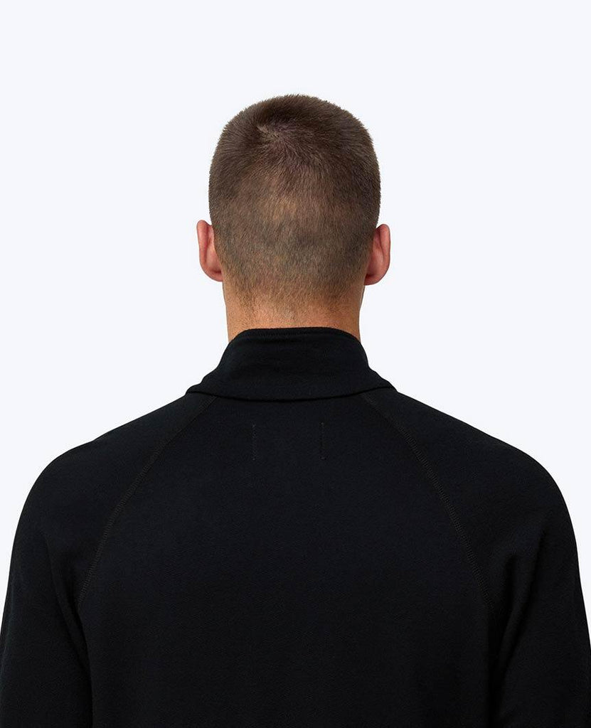 Half Zip Pullover Merino Black data-zoom-image=