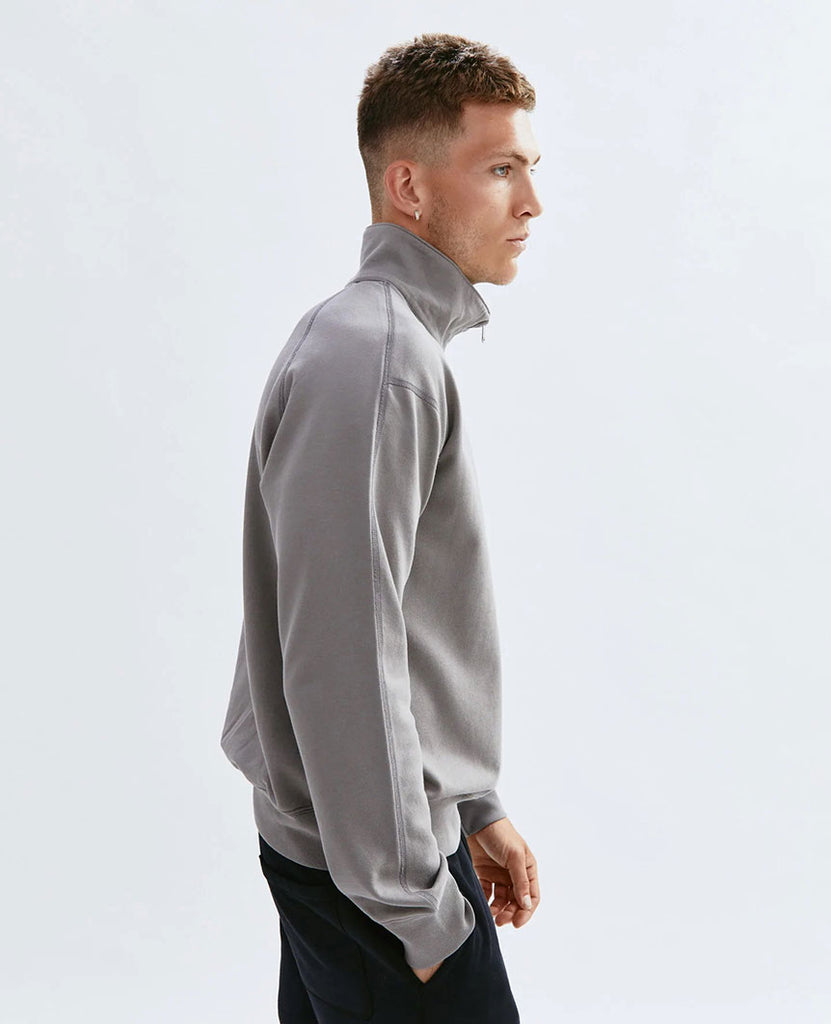 Lightweight Terry Quarter Zip Quarry data-zoom-image=