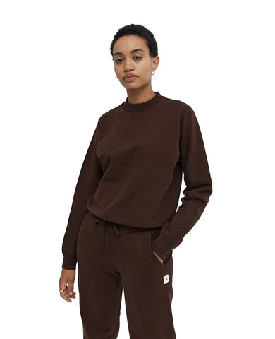 Midweight Terry Cropped Crewneck Womens Earth